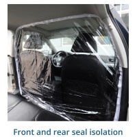 Car Taxi Isolation Film Plastic Anti-Fog Full Surround Protection Cover Cab Front Rear PVC Film To Block The Spread Of Saliva
